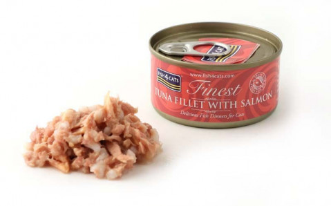 FISH4CATS Filet tuńczyka z łososiem - mokra karma dla kota - 70g - Galeria zdjęcie 2