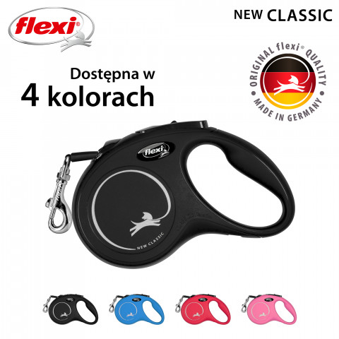 FLEXI New Classic S czarna - automatyczna smycz dla psa - 5m - Galeria zdjęcie 4