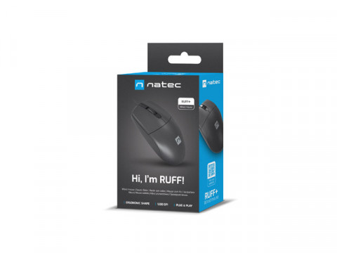 NATEC MYSZ RUFF PLUS 1200DPI CZARNA - Galeria zdjęcie 8