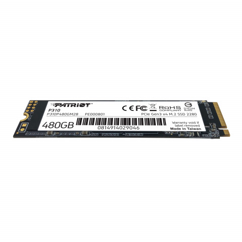 SSD Patriot P310 480GB M.2 2280 PCIe NVMe 4 x4 TLC - Galeria zdjęcie 3