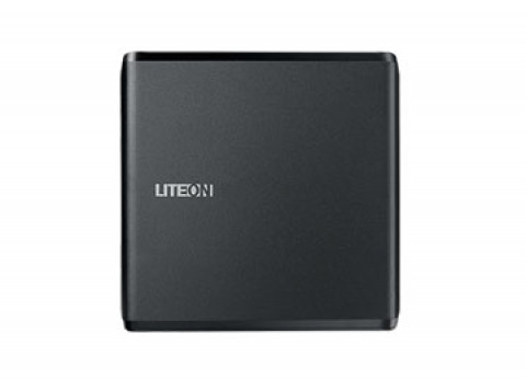Lite-On nagrywarka zewnętrzna DVD ES1, USB, Ultra-slim 13.5mm, czarna, retail - Galeria zdjęcie 4