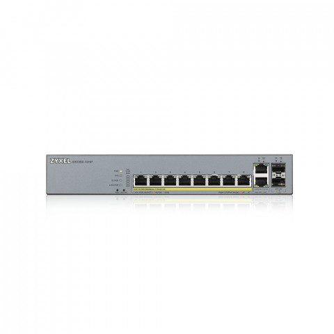 Switch Zyxel GS1350-12HP 12p PoE (PoE+: 8;) 130W Managed Gigabit - Galeria zdjęcie 2
