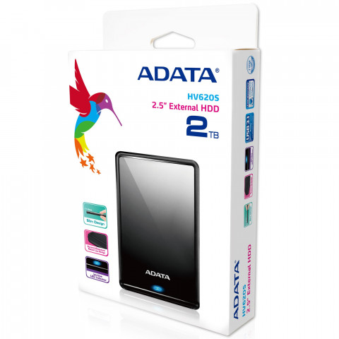 Dysk zewnętrzny HDD ADATA HV620S AHV620S-1TU31-CBK (2TB; 2.5"; USB 3.2; czarny) - Galeria zdjęcie 8