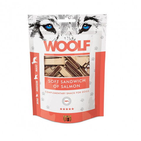 WOOLF Soft Sandwich of Salmon - przysmak dla psa - 100g - Galeria zdjęcie 1