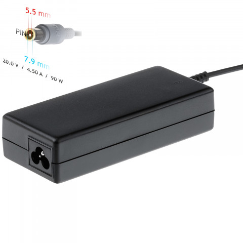 AKYGA ZASILACZ DO NOTEBOOKA LENOVO 20V 4.5A 90W 7.9*5.5 PIN AK-ND-18 - Galeria zdjęcie 7