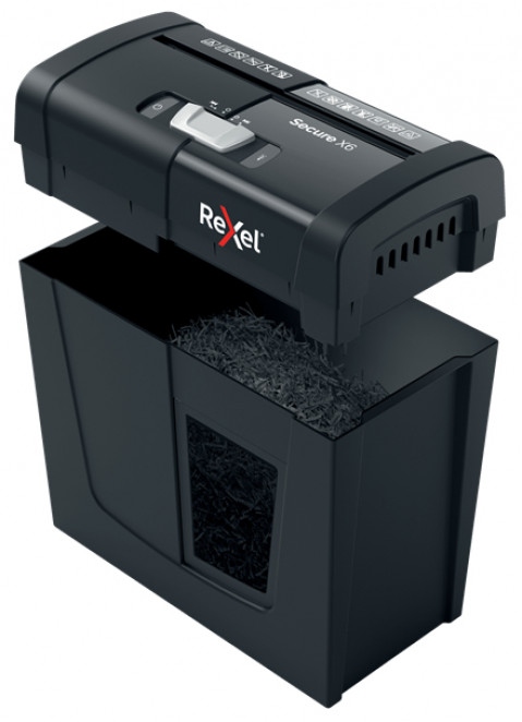 Rexel Niszczarka Secure X6, (P-4), 6 kartek, 10 l kosz - Galeria zdjęcie 2