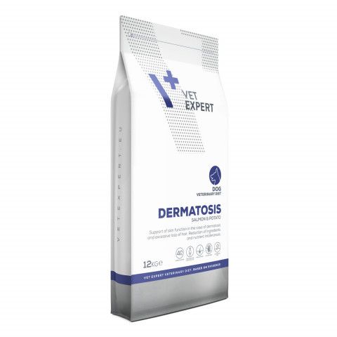VET EXPERT Veterinary Diet Dermatosis Dog Salmon & Potato - sucha karma dla psa - 12kg - Galeria zdjęcie 3