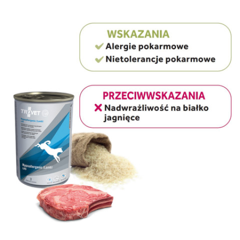 TROVET Hypoallergenic LRD z jagnięciną - mokra karma dla psa - 12x400 g - Galeria zdjęcie 3