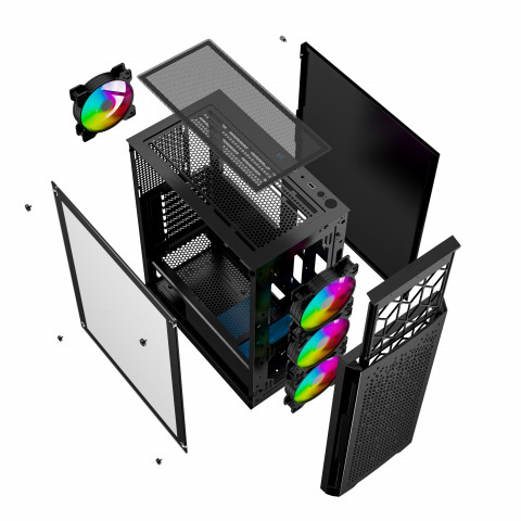 GEMBIRD OBUDOWA FORNAX 400X MIDI-TOWER, USB 3.0 - Galeria zdjęcie 10