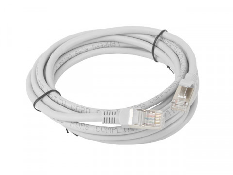 Lanberg Patchcord RJ45, kat. 5e, FTP, 3m, szary - Galeria zdjęcie 2