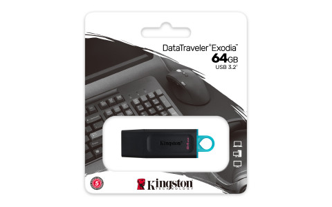 64GB USB3.2 Gen 1 DataTraveler Exodia (B+T) - Galeria zdjęcie 6