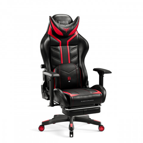 Fotel gamingowy DIABLO X-RAY normal fotel czarno-czerwony - Galeria zdjęcie 4