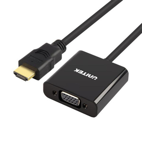 UNITEK ADAPTER HDMI TO VGA + AUDIO - Galeria zdjęcie 1