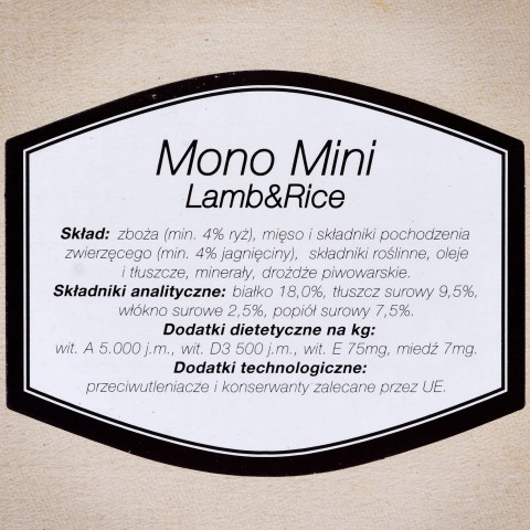 BOSCH Psia Spiżarnia Mono Mini Lamb&Rice - przysmak dla psa - 900g - Galeria zdjęcie 4