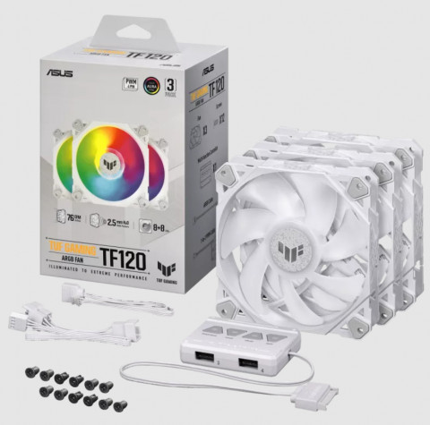 Wentylator ASUS TF120 TUF GAMING ARGB WHITE 3IN1 - Galeria zdjęcie 3