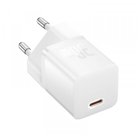 Ładowarka Baseus GaN5 mini 1C 30W EU+kabel USB-C (moon white) - Galeria zdjęcie 2