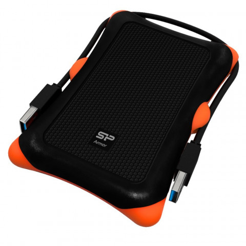 Dysk zewnętrzny HDD Silicon Power Armor A30 (1TB; 2.5"; USB 3.2; 5400 obr/min; Orange-Black; SP010TBPHDA30S3K) - Galeria zdjęcie 3