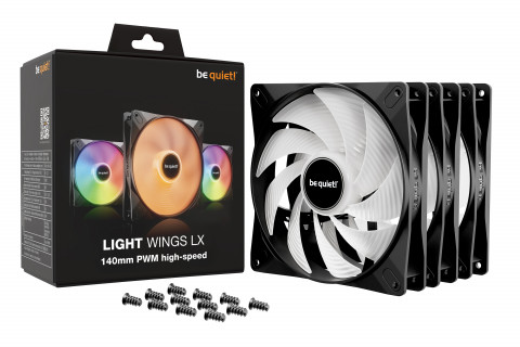 WENTYLATOR BE QUIET! Light Wings LX 140mm PWM high-speed Triple Pack - Galeria zdjęcie 5