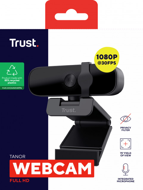 Kamera Trust TANOR 1080p FULL HD Black (25548) - Galeria zdjęcie 9