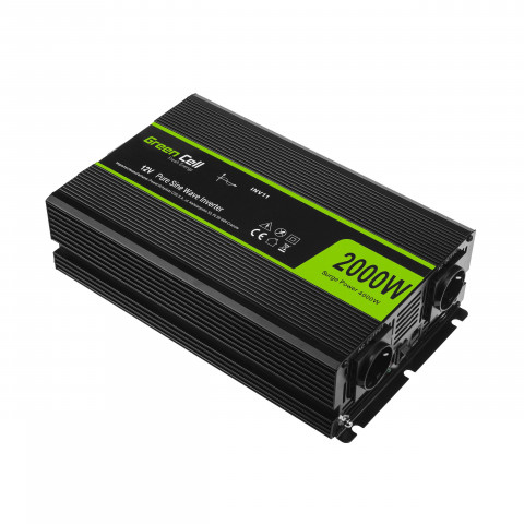 GREEN CELL PRZETWORNICA INV11 12V-230V 2000W/4000W - Galeria zdjęcie 2