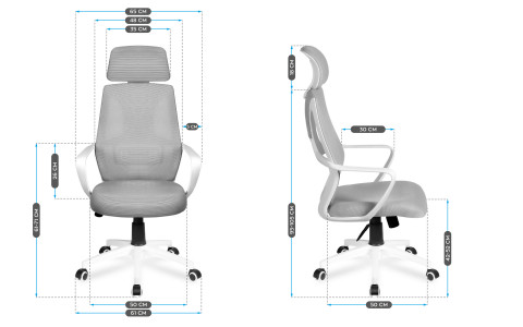 Fotel biurowy MA-Manager 2.8 grey - Galeria zdjęcie 6