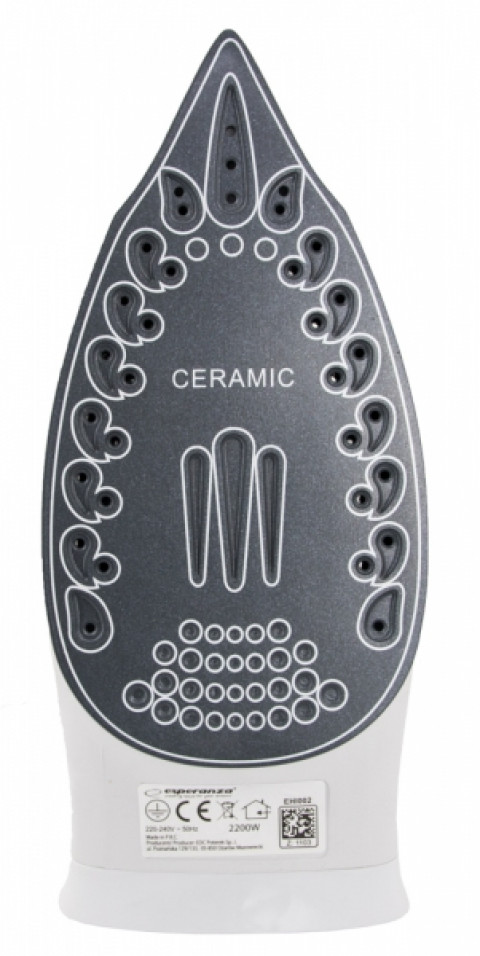 Esperanza żelazko parowe 2200w slider ceramic ehi002 - Galeria zdjęcie 8