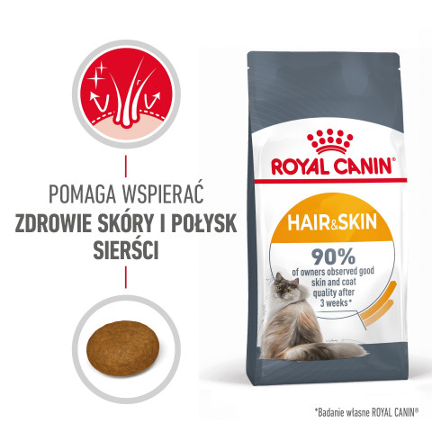 ROYAL CANIN Hair&Skin Care Adult - sucha karma dla kota - 400g - Galeria zdjęcie 9
