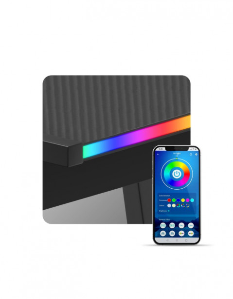 Biurko gamingowe Huzaro Hero 6.0 Black RGB - Galeria zdjęcie 18