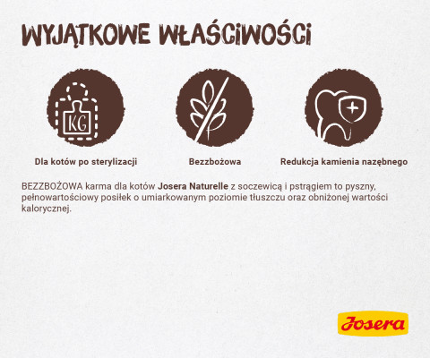 JOSERA Naturelle - sucha karma dla kota - 10kg + 2kg GRATIS! - Galeria zdjęcie 13