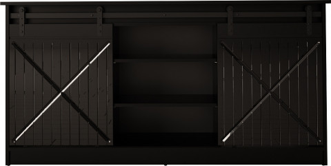 Komoda 160x80x35 GRANERO czarny/czarny poł - Galeria zdjęcie 1