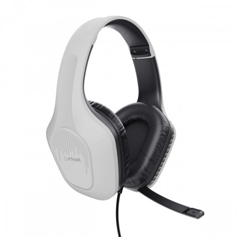 Słuchawki TRUST ZIROX HEADSET WHITE (25147) - Galeria zdjęcie 2