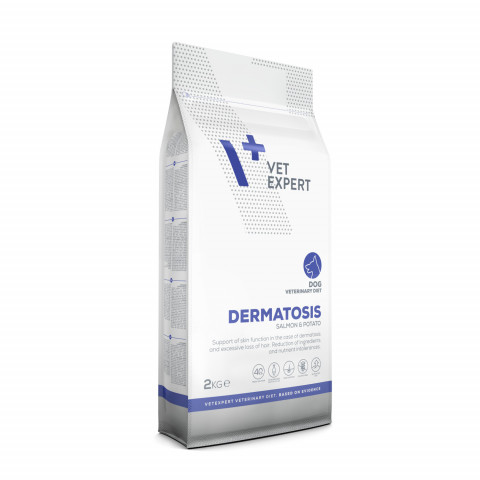 VET EXPERT Veterinary Diet Dermatosis Dog Salmon & Potato - sucha karma dla psa - 2kg - Galeria zdjęcie 3