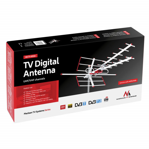 MACLEAN ANTENA ZEWNĘTRZNA TV DVB-T MCTV-855A - Galeria zdjęcie 3
