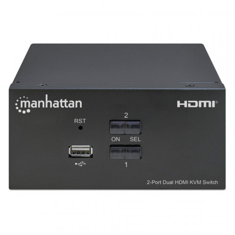 MANHATTAN PRZEŁĄCZNIK KVM HDMI/USB 2X1 DUAL-MONITO - Galeria zdjęcie 3