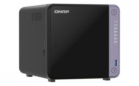 Qnap TS-432X-4G, Tower, 4 x 2.5"/3.5" SATA, AnnapurnaLabs Alpine AL524 4C, 4GB (Max. 16GB) DDR4 SODIMM, 2 x 2.5GbE, 1 x 10GbE SFP+, 2 x USB 3.2 Gen, adapter 90W - Galeria zdjęcie 3