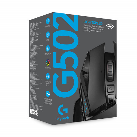 MYSZ GAMINGOWA LOGITECH G502 Lightspeed Black - Galeria zdjęcie 14