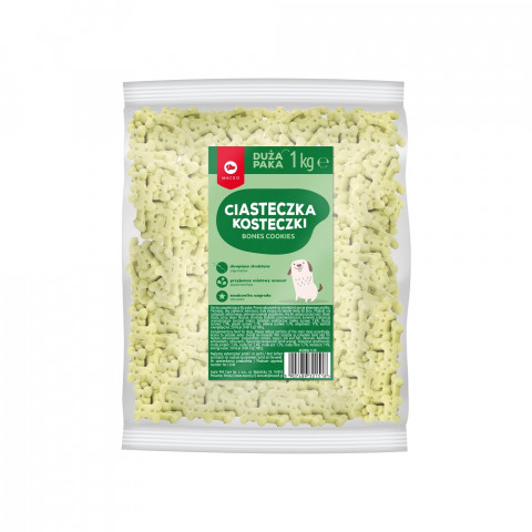 MACED Ciasteczka Kosteczki miętowe dla szczeniaków - przysmak dla psa - 1kg - Galeria zdjęcie 1