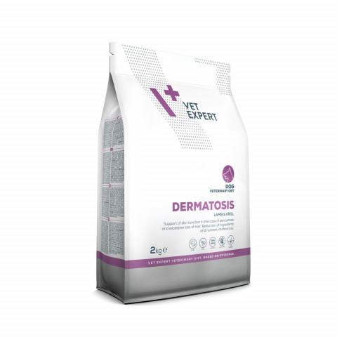 VET EXPERT Veterinary Diet Dermatosis Dog Lamb & Krill - sucha karma dla psa - 2kg - Galeria zdjęcie 2