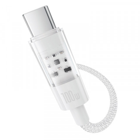 Kabel Baseus Gem USB-USB C 100W 2m (biały) - Galeria zdjęcie 2