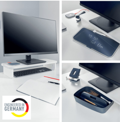 LEITZ Podstawka pod monitor Leitz Ergo, biała - Galeria zdjęcie 4