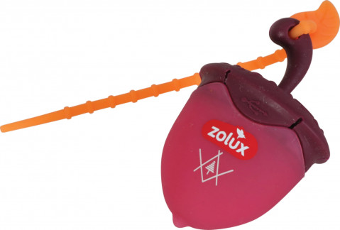 ZOLUX Bivouak Świecąca zawieszka do obroży Orzech LED USB czerwona - 6x4x3cm - Galeria zdjęcie 2