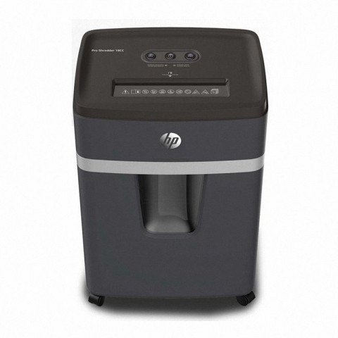 HP Niszczarka PRO SHREDDER 18CC, ścinki, P-4, 18 kart., 25l, ciemnoszara - Galeria zdjęcie 4
