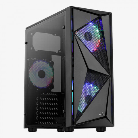 OBUDOWA AEROCOOL PGS GLIDER COSMO FRGB-A-BK-v2 2xF - Galeria zdjęcie 1