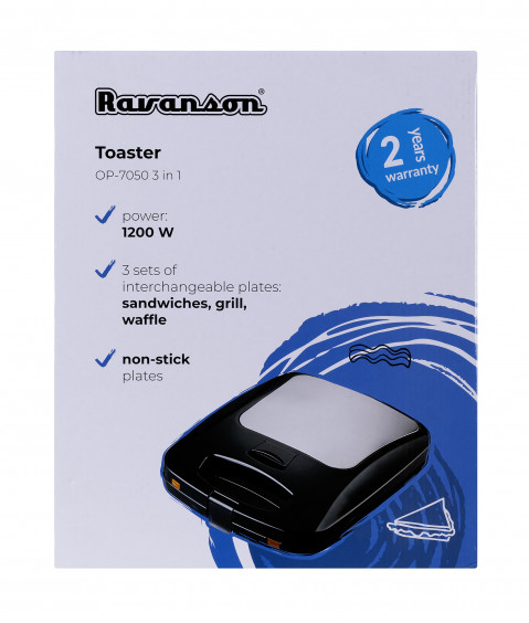 Opiekacz Ravanson OP-7050 3W1 - Galeria zdjęcie 2
