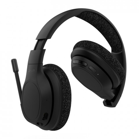 Słuchawki bezprzewodowe Belkin SoundForm Adapt Wireless Over-The-Ear Headphones ENC BT5.2 Black - Galeria zdjęcie 2