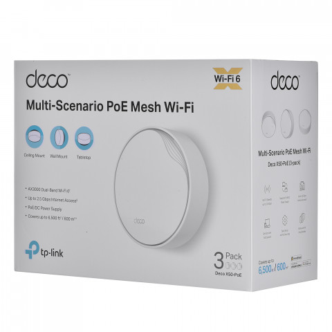 System mesh TP-LINK Deco X50-PoE(3-pack) z PoE - Galeria zdjęcie 12