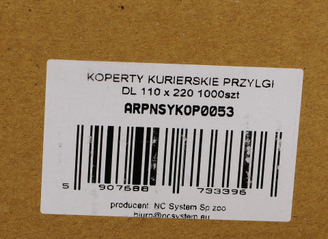KOPERTY KURIERSKIE PRZYLGI DL 110 x 220 1000SZT - Galeria zdjęcie 3