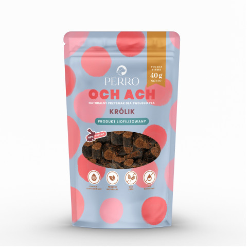 PERRO Och Ach Królik - przysmak dla psa - 40g - Galeria zdjęcie 1