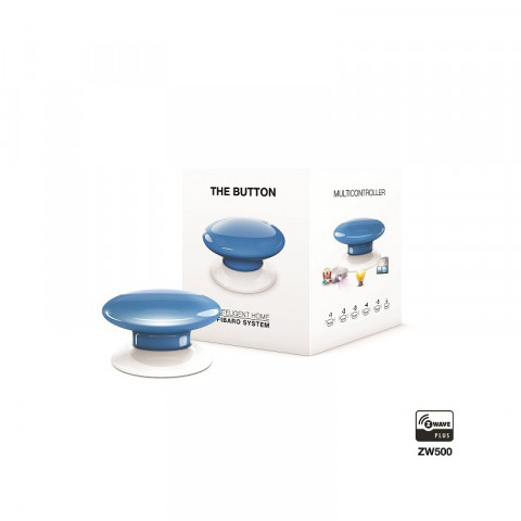 FIBARO Przycisk The Button Z-Wave FGPB-101-6 ZW5 (Bluetooth, Z-Wave; kolor niebieski) - Galeria zdjęcie 1