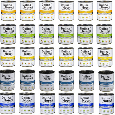 DOLINA NOTECI Premium MIX 5 SMAKÓW - mokra karma dla psa - 30x800g - Galeria zdjęcie 1